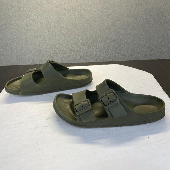 Birkenstock Arizona Essentials Men's Sandal size 38 Olive Green EVA Foam - Picture 2 of 14